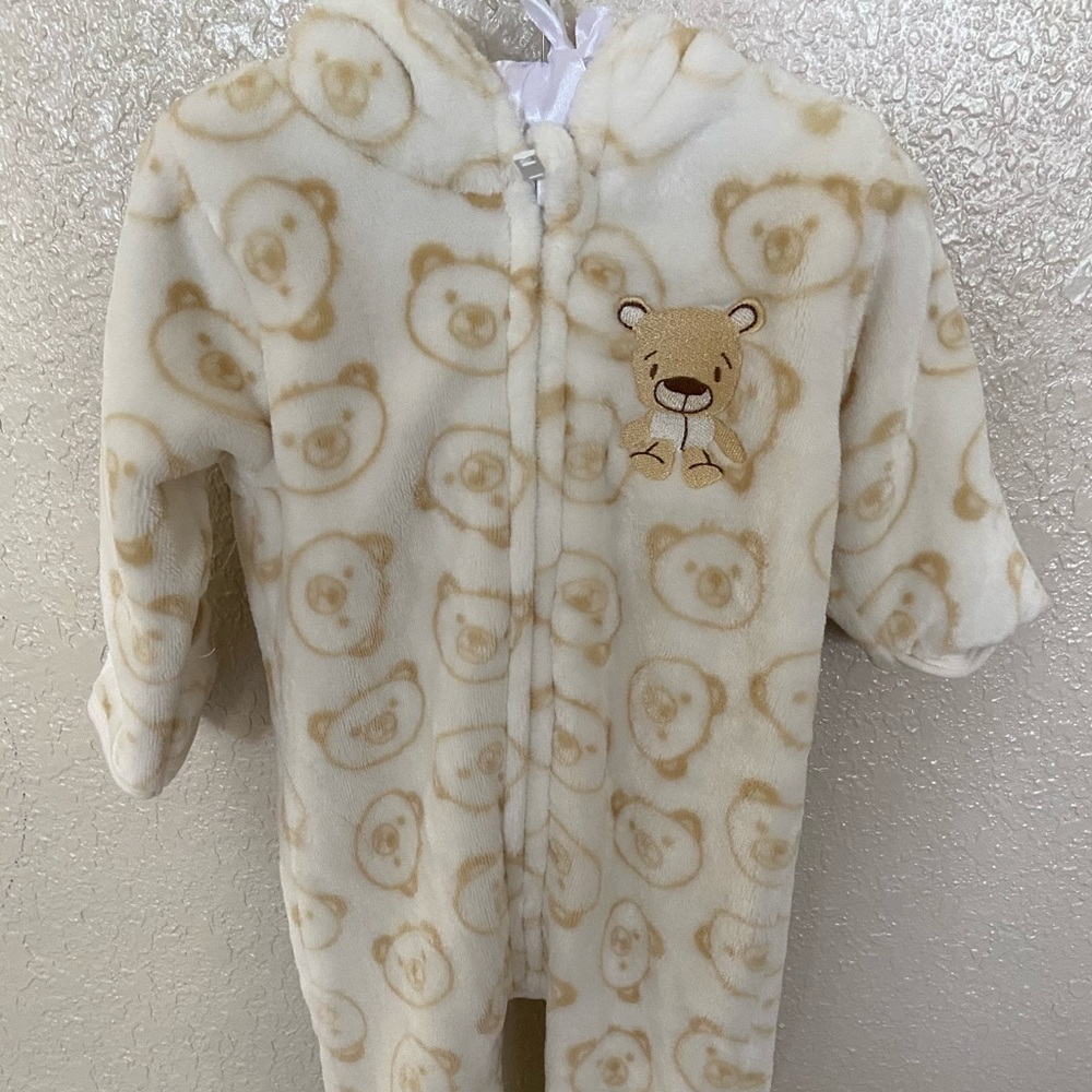 Super soft and cozy bear footed sleeper